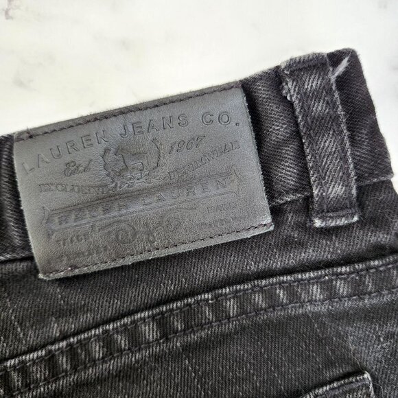 Ralph Lauren Jeans Co. Classic Bootcut Black Denim Jeans Women's 8 - Picture 4 of 9